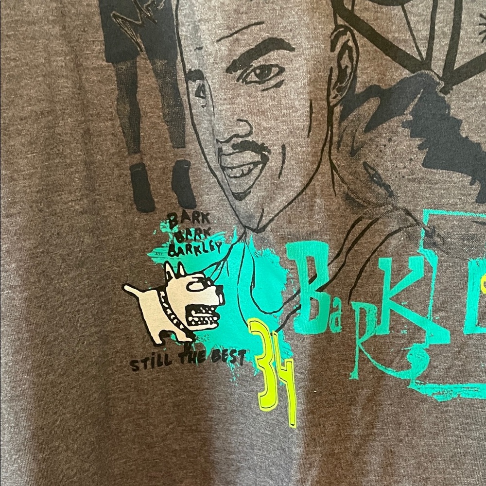 Nike Charcoal Vintage Tee with Teal and Black Graphics - Picture 5 of 14
